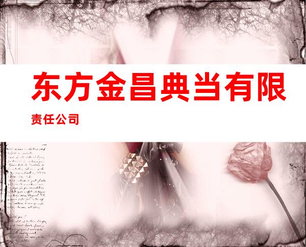 东方金昌典当有限责任公司