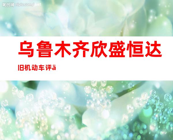 乌鲁木齐欣盛恒达旧机动车评估咨询服务有限公司