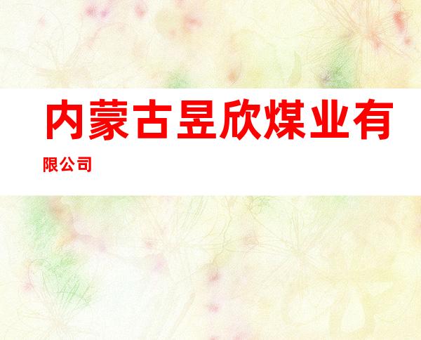 内蒙古昱欣煤业有限公司