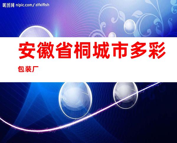 安徽省桐城市多彩包装厂