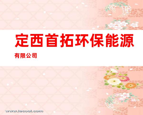 定西首拓环保能源有限公司