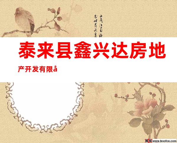 泰来县鑫兴达房地产开发有限公司