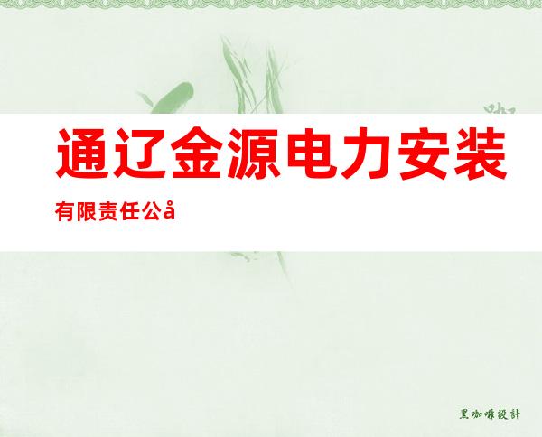 通辽金源电力安装有限责任公司