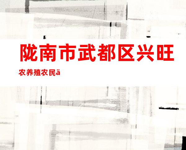 陇南市武都区兴旺农养殖农民专业合作社