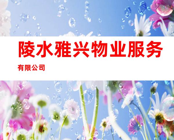 陵水雅兴物业服务有限公司